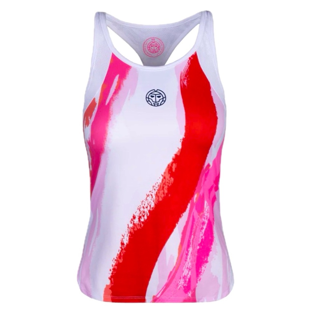 NWT SZ MEDIUM  (35”- 37”)  Amrei Tank in White Pink & Red by BIDI BADU❣️